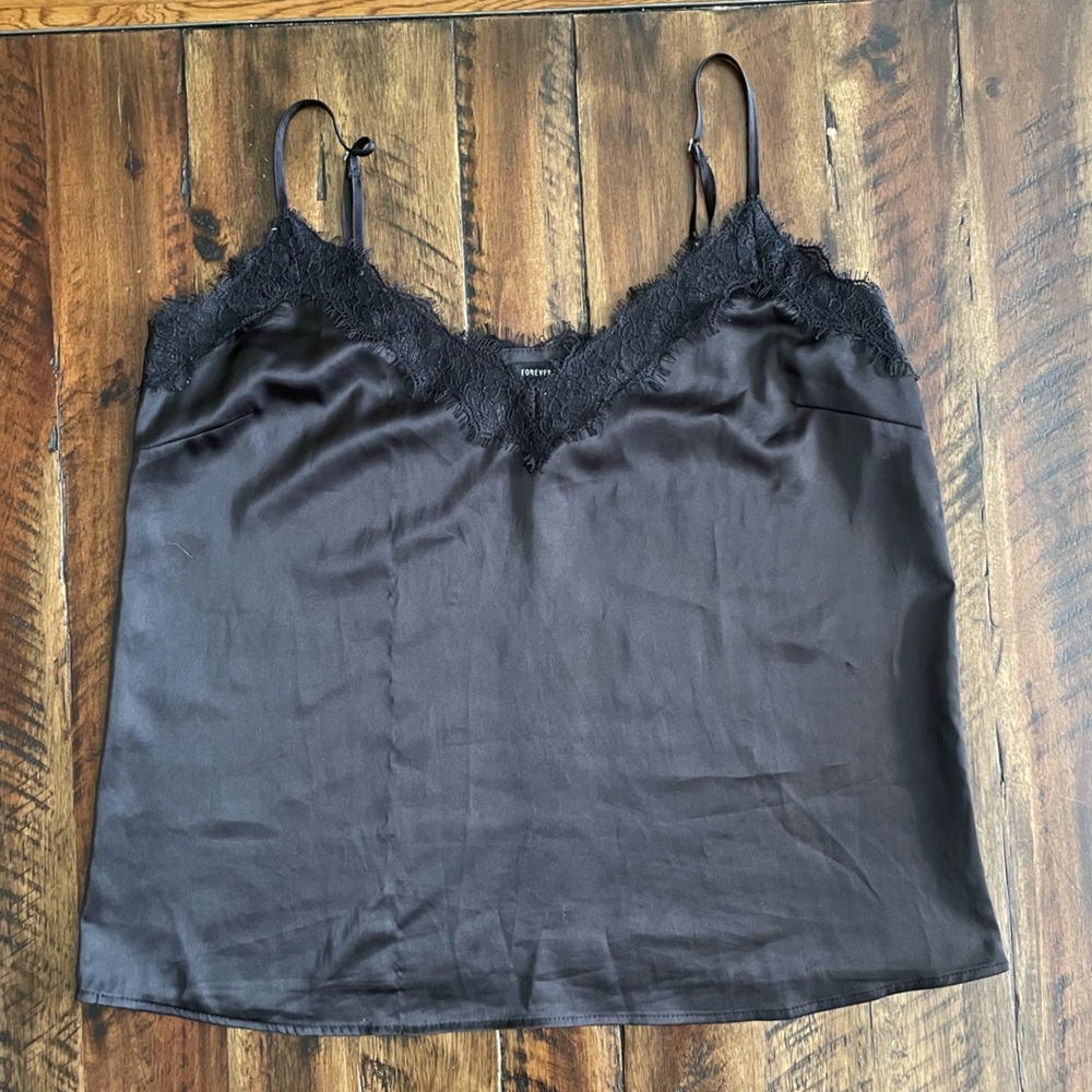 forever 21 satin style slip top